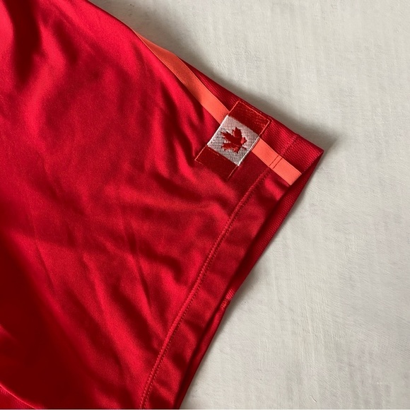 Nike Tiger Woods Collection TW Glow Polo Golf Shirt XL Canada/USA Flag Dri-Fit - Picture 5 of 11